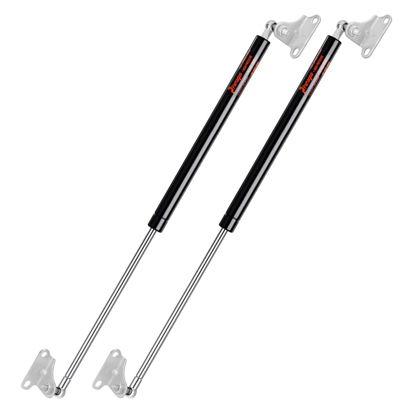 Pamagoo 28 Inch Gas Struts 100 Lbs For Heavy Lids Rv Bed Lift Support Shocks,28'' Gas Spring Props 445N With Mounting Brackets F