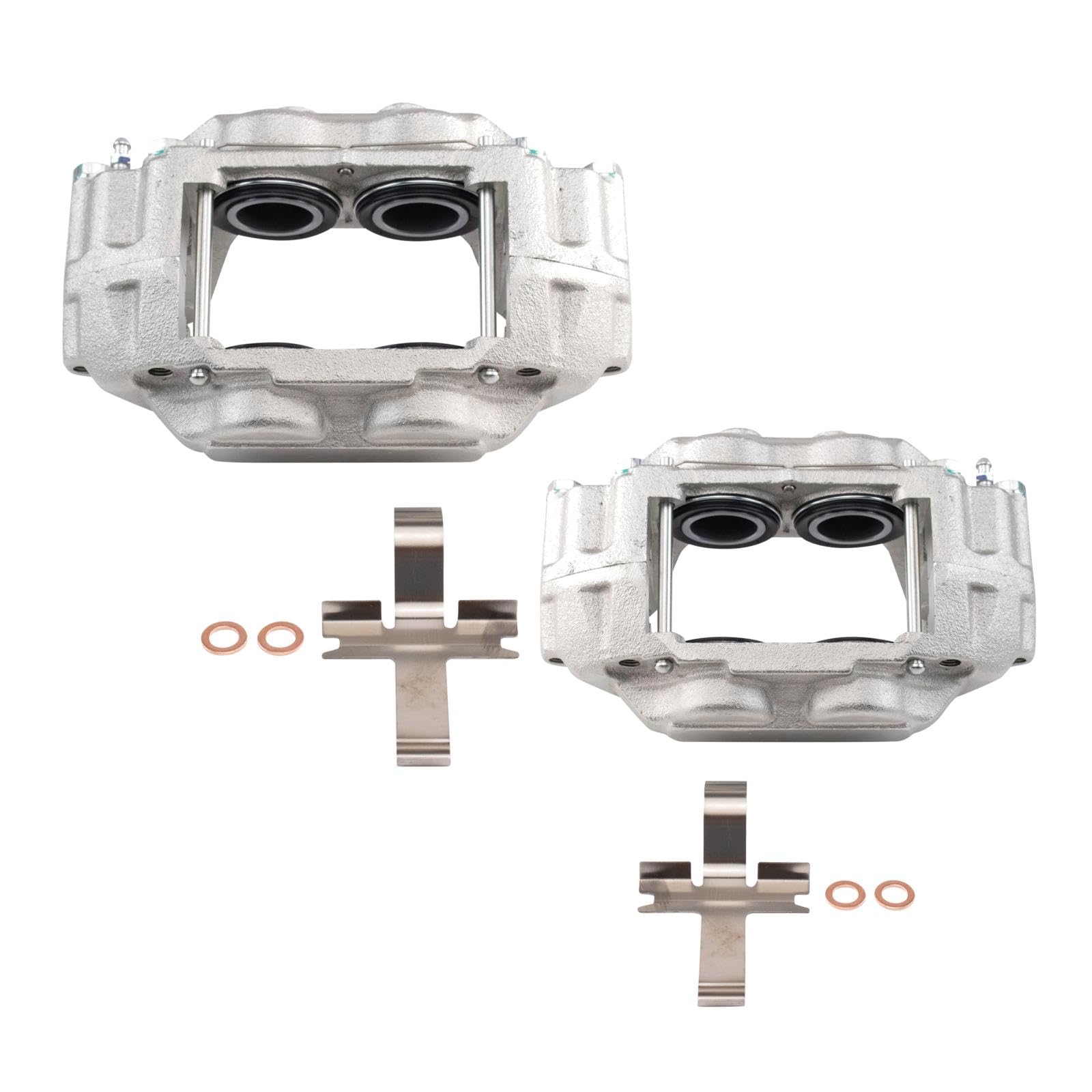 Trq Front Brake Caliper Set Compatible With 2006-2007 Subaru Impreza