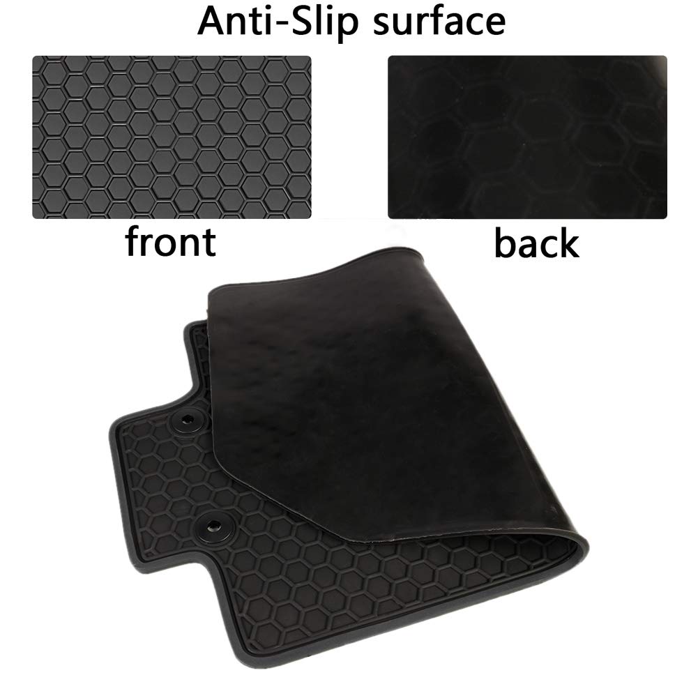 San Auto Car Rubber Floor Mat For Honda Cr-V 5Th Generation 2017 2018 2019 2020 2021 2022 Custom Fit Full Black Auto Liner Mats