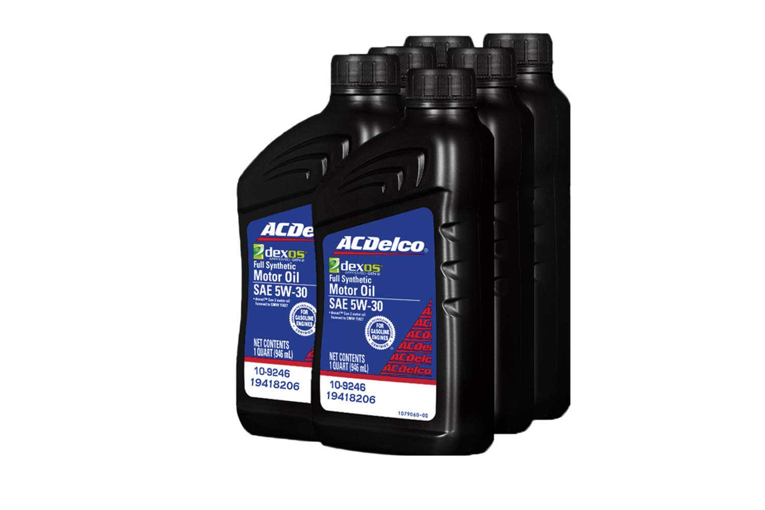 Acdelco Gm Original Equipment 19418206 Dexos1 Gen 2 Full Synthetic 5W-30 Motor Oil - 1 Qt (Pack Of 6)