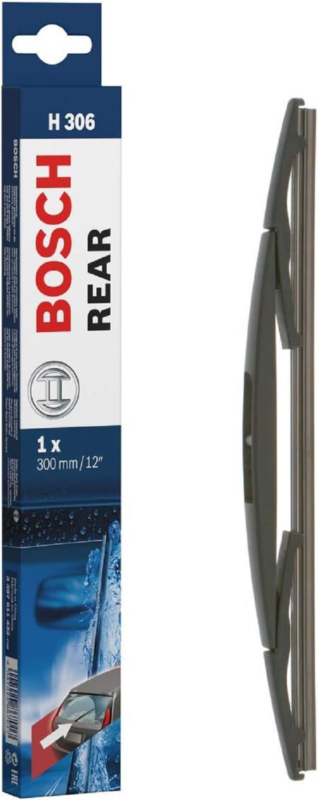 Bosch H306 Rear Wiper Blade; 12' - Single