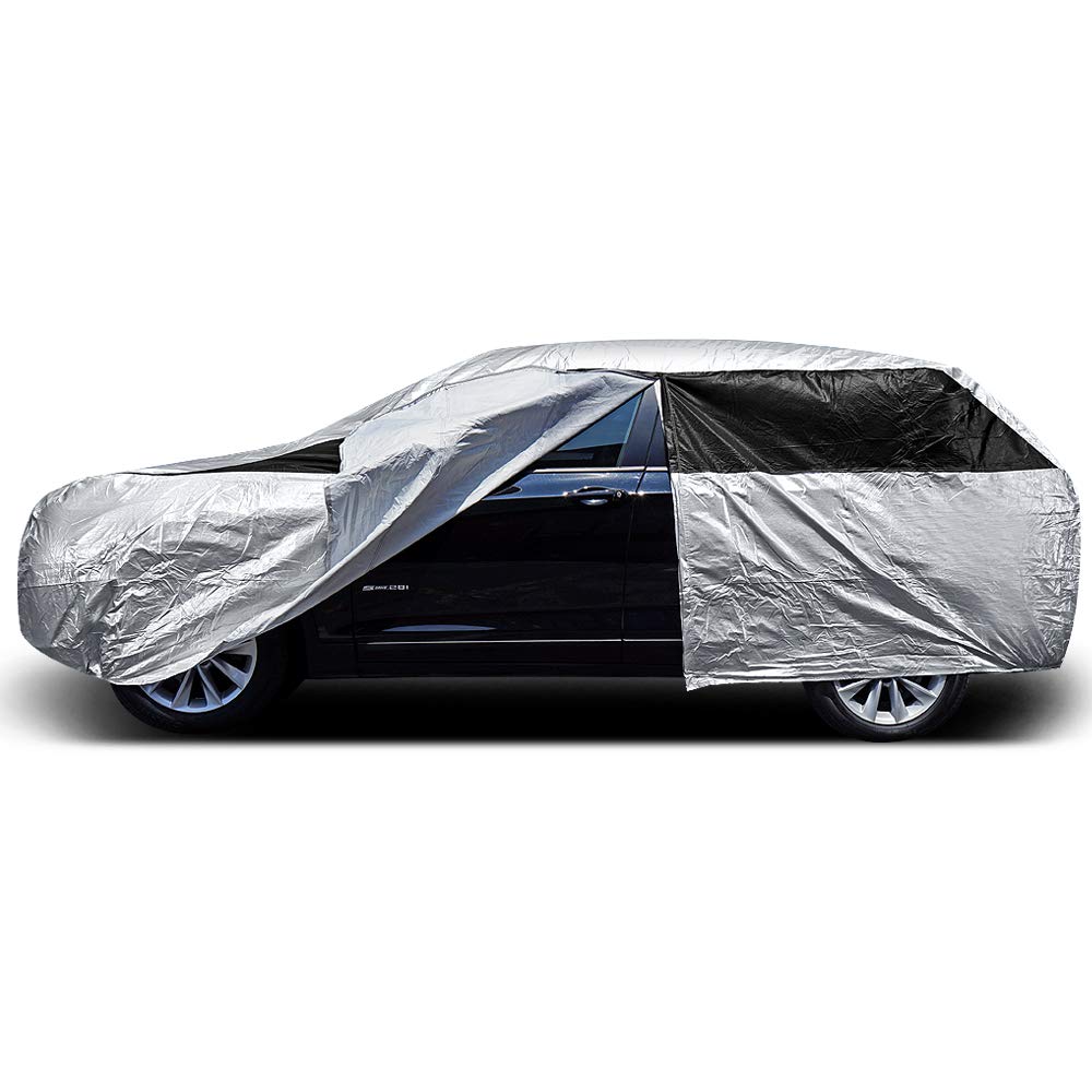 Titan Premium Multi-Layer Peva Car Cover For Compact Suv 170-187''. Waterproof, Uv Protection, Anti-Scratch Protective Lining, D