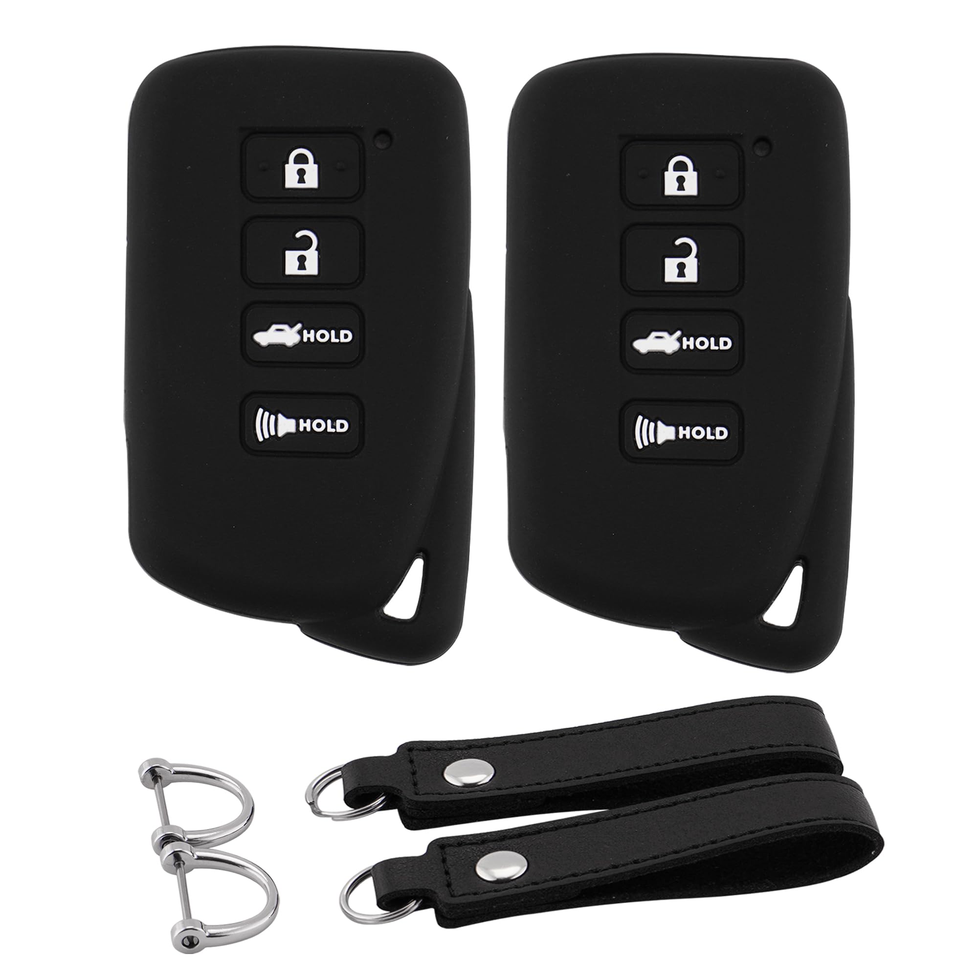 Koaudb Silicone Rubber Key Fob Cover Compatible With Lexus Rx Es Gs Ls Nx Rs Gx Lx Rc Lc Is 2 3 4 Buttons Smart Car Key Fob Case
