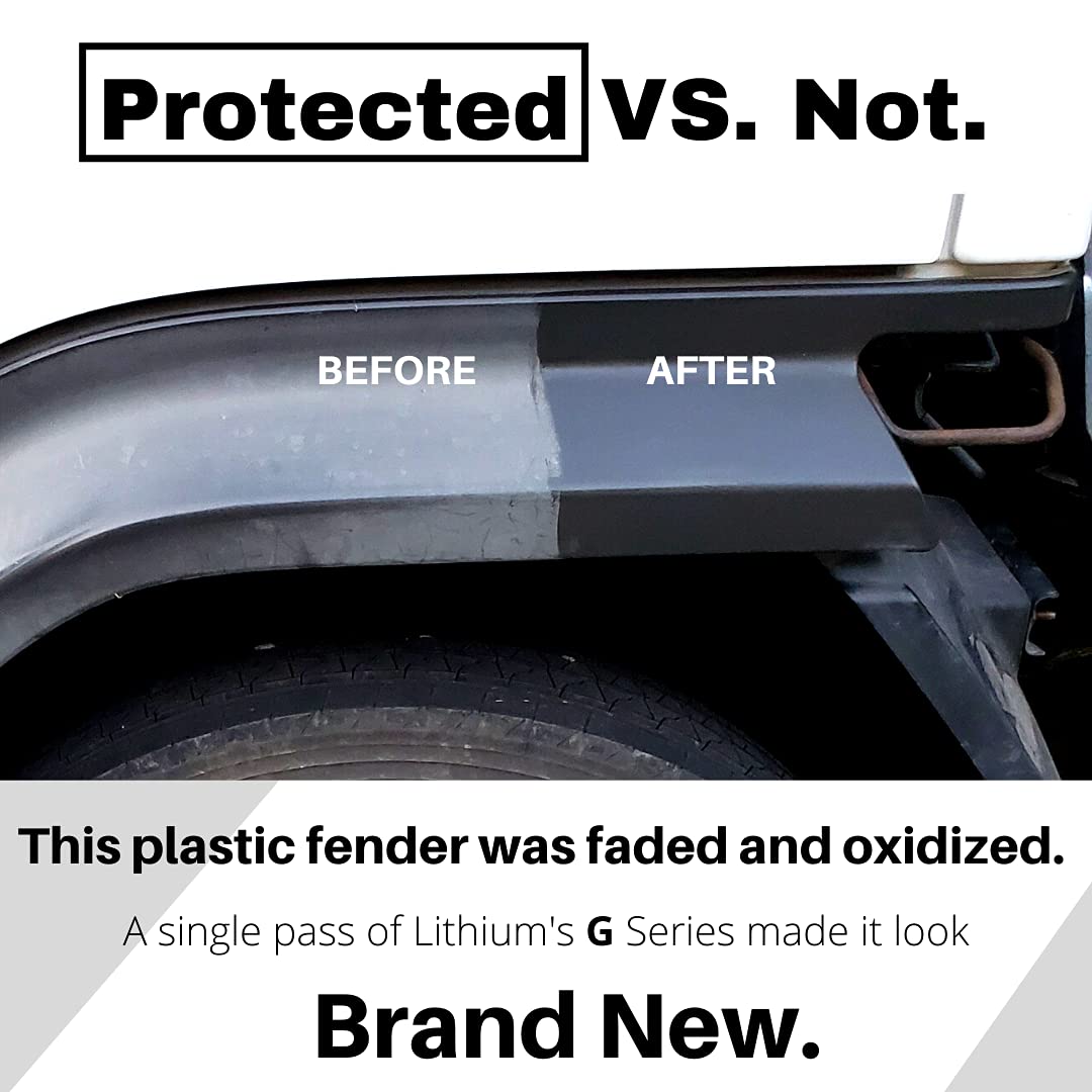 Lithium Plastic Trim Restoration Kit - Ceramic Graphene Infused Trim Cubes - Restores Even The Most Damaged Car Plastic Trim to