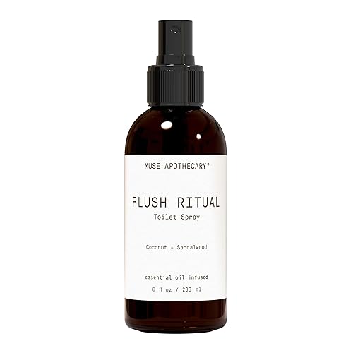 Muse Bath Apothecary Flush Ritual - Aromatic  Refreshing Toilet Spray, Use Before You Go, 8 Oz, Infused With Natural Essential O