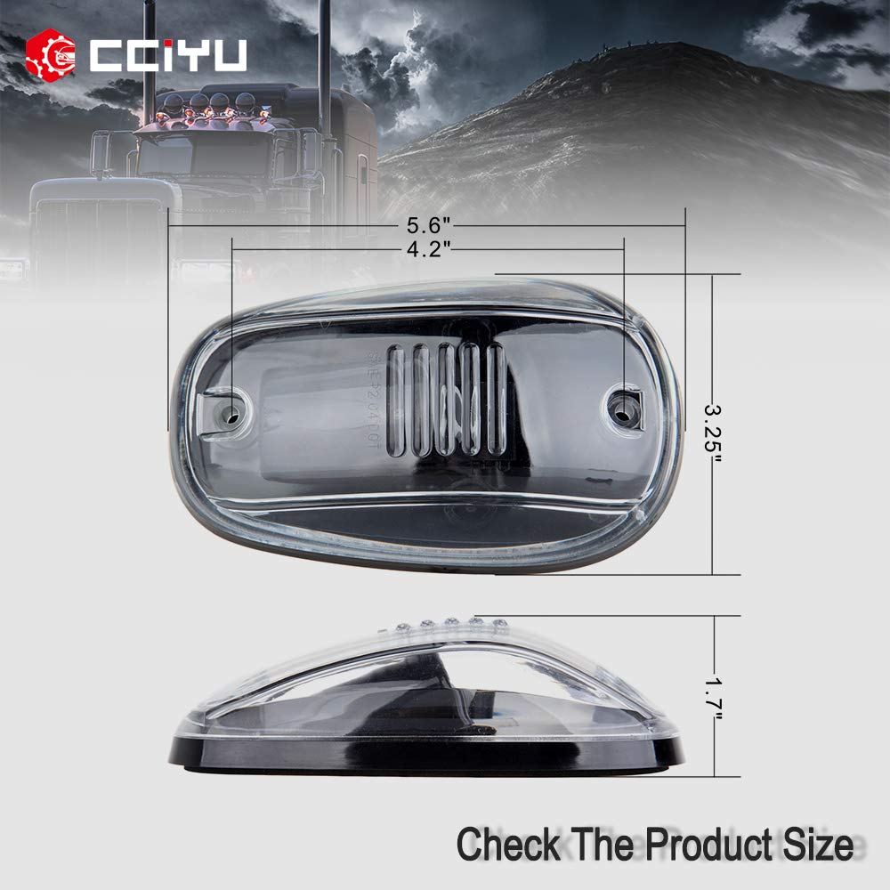 Cab Roof Running Light Lamp With Base Housing Replacement Fit For 2003-2010 For Dodge For Ram 1500 2500 3500 4500 5500/2011-2012 For Ram 1500 2500 3500 4500 5500