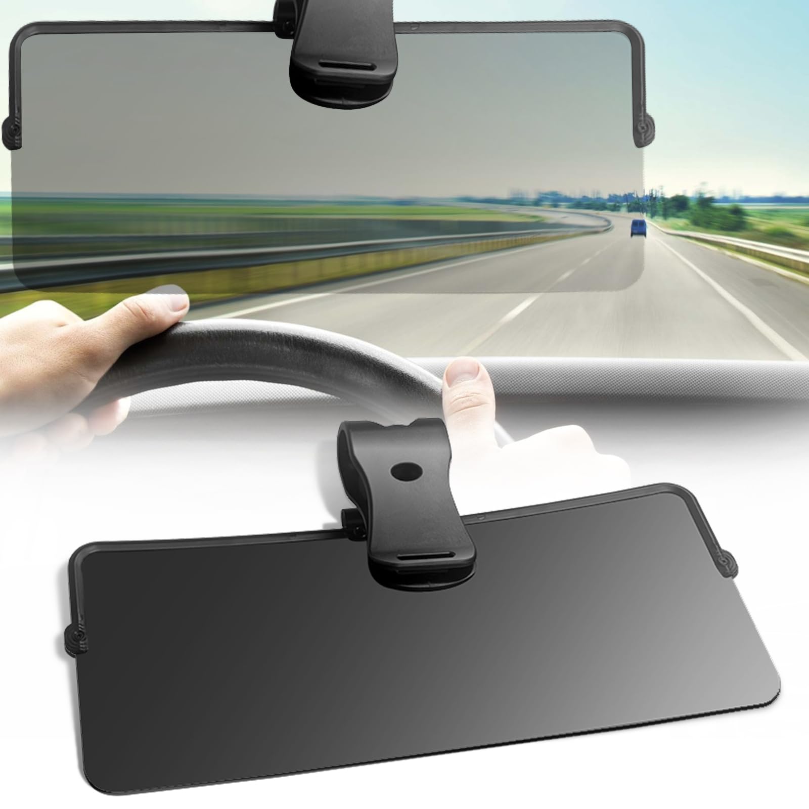 Sun Visor Extender for Car, Universal Sun Visor for Car Easy to Install, UV400 Anti-Glare Protects from Glare/UV Ray/Stray Light