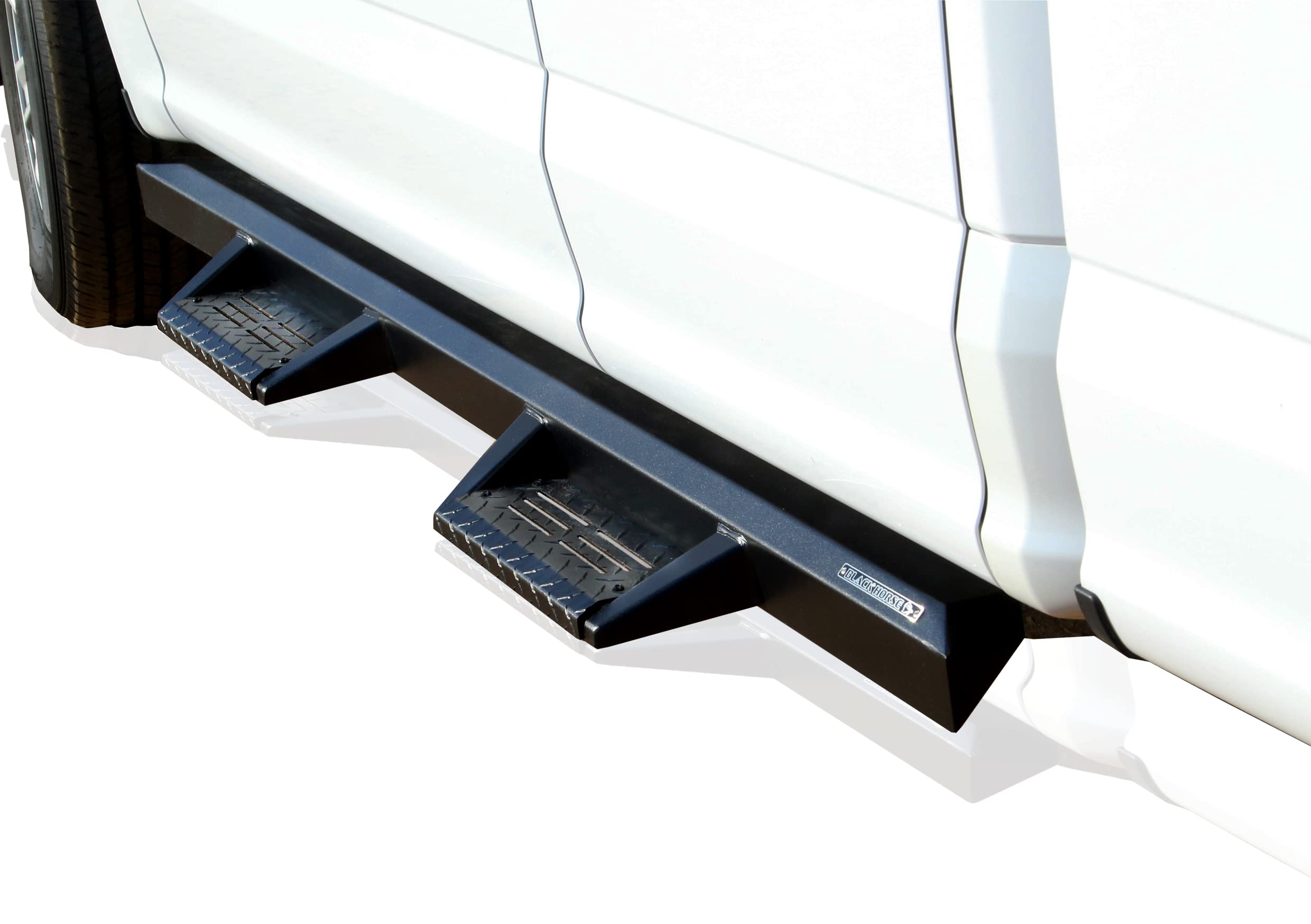 Black Horse Impact Heavy Duty Drop Side Steps Black Compatible With 19-23 Sierra/Silverado 1500|20-23 Sierra/Silverado 2500/3500 Hd-Im-Chsidc-19