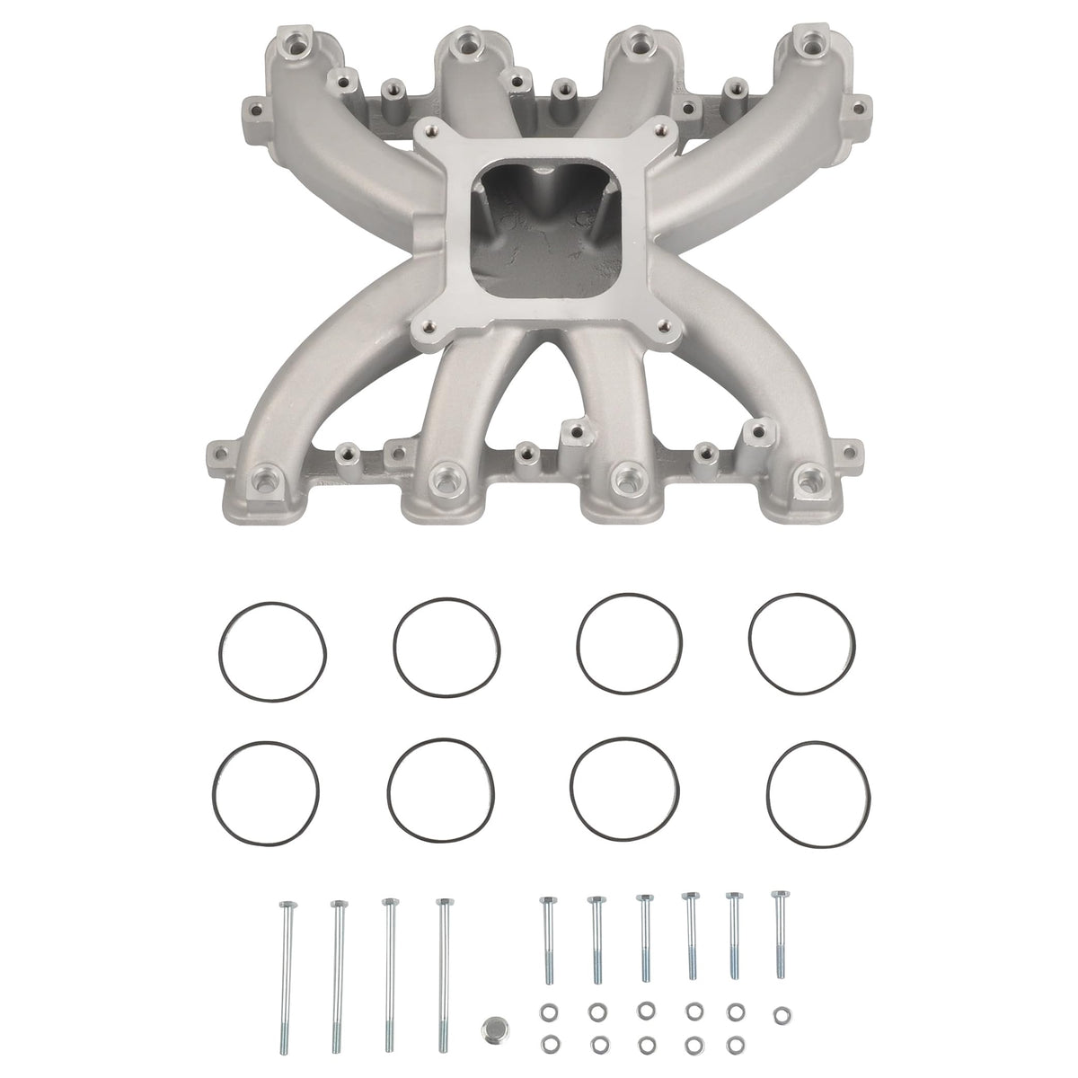 FGJQEFG Intake Manifold Single Plane Compatible with GM LS3 L92,300-136, w/Gasket