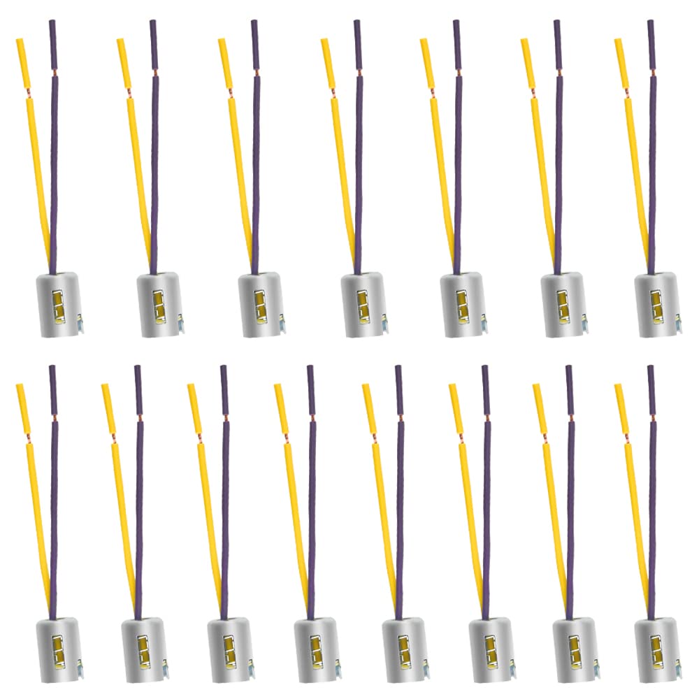 WMYCONGCONG 15 PCS 1156 Light Socket Connector Car Bulb Wire Lamp Socket Wiring Harness Connector Plug Pigtail Adapter for Truck