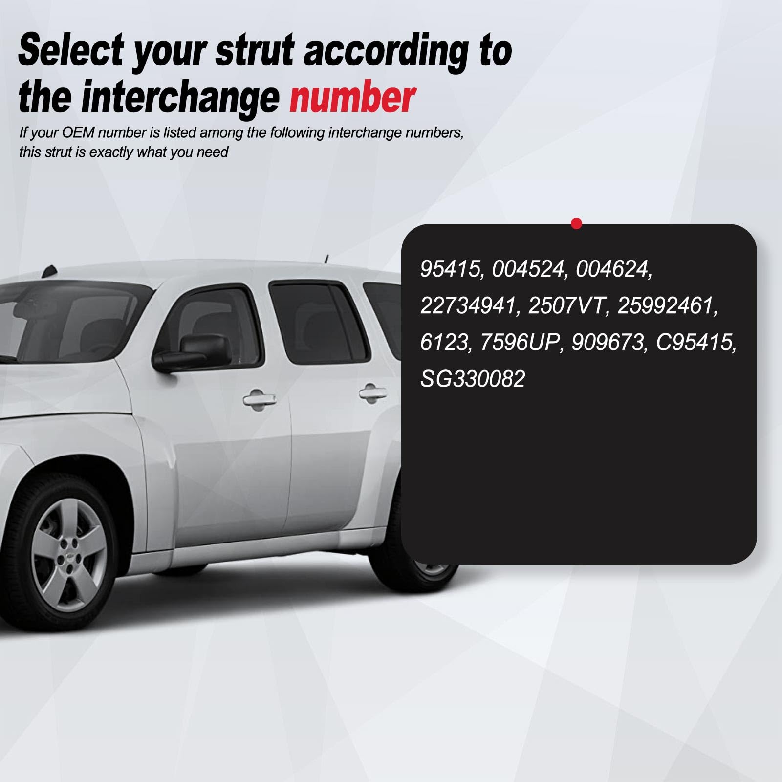 Vepagoo 6123 Rear Hatch Liftgate Tailgate Struts 2006-2011 Chevrolet Hhr Gas Shock Lift Supports Spring, Trunk Hatchback Wagon 2