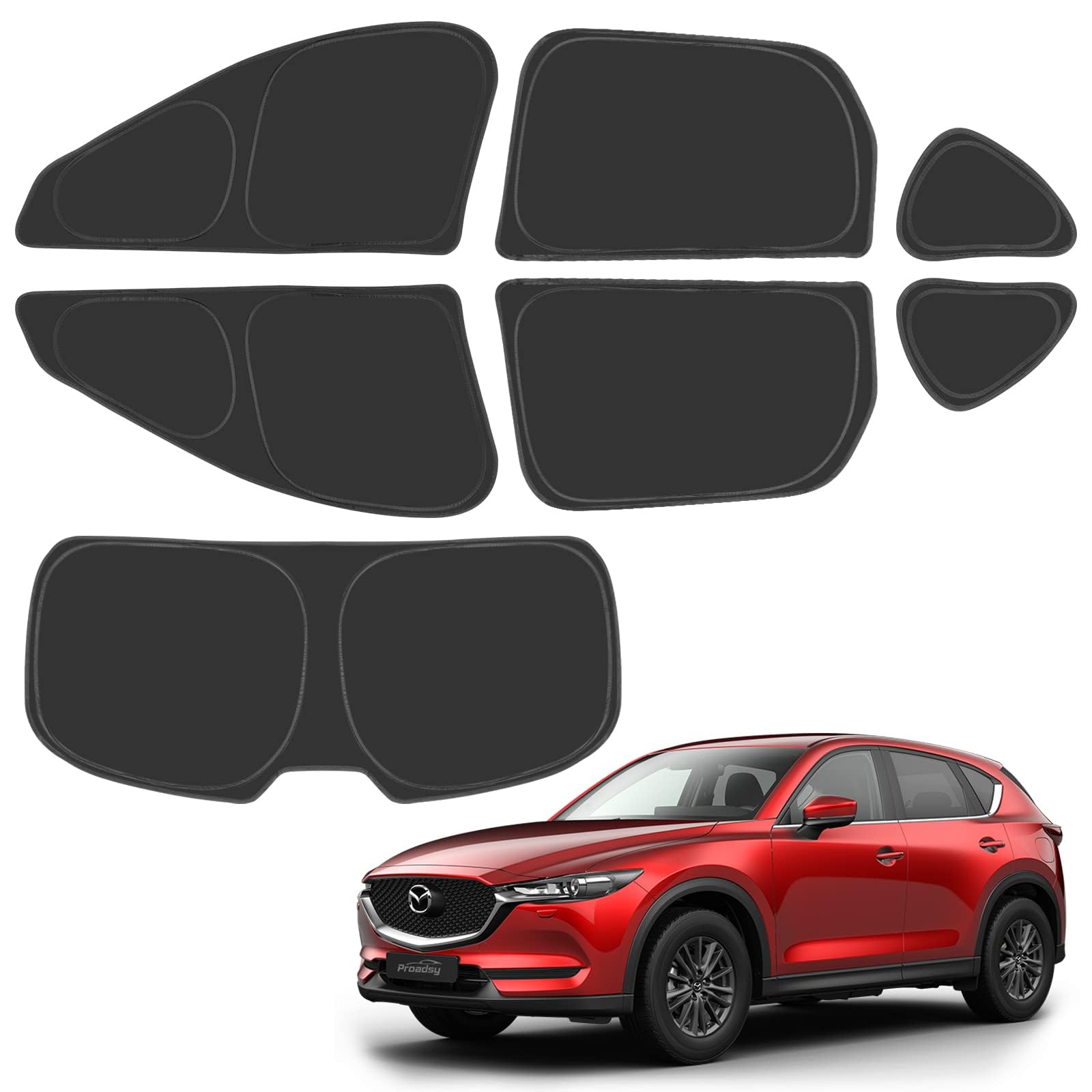Proadsy 2025 Upgrade Window Sun Shade For Mazda Cx-5 2017-2024 2025 Side Window For Baby/Camping Uv Rays And Privacy Protect Acc