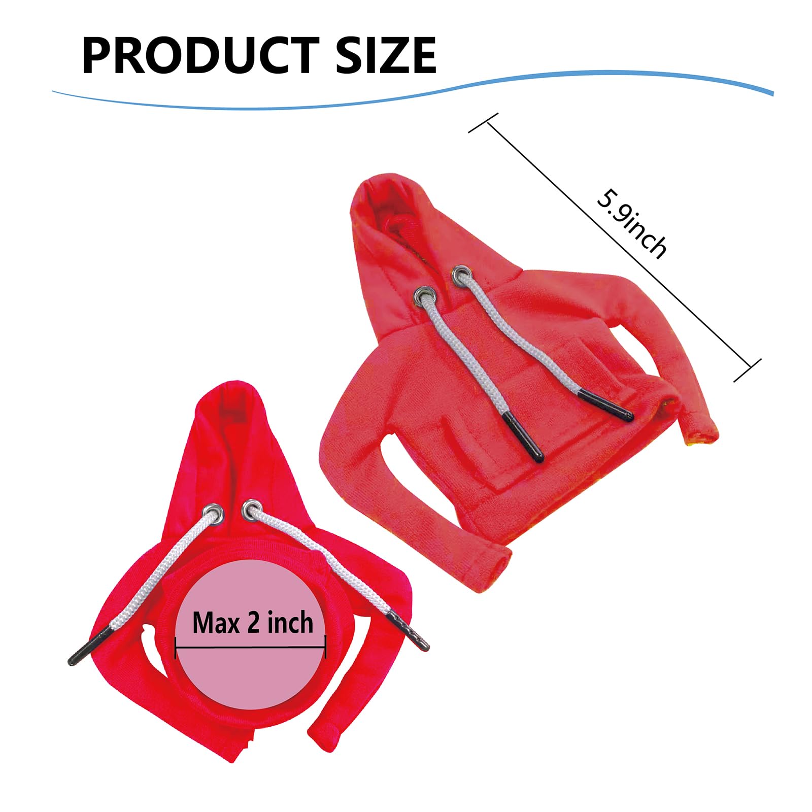 Ecdream Gear Shift Hoodie,Shift Knob Hoodie,Gear Shift Cover,Funny Red Car Accessories,Car Decor And Interior(Red)