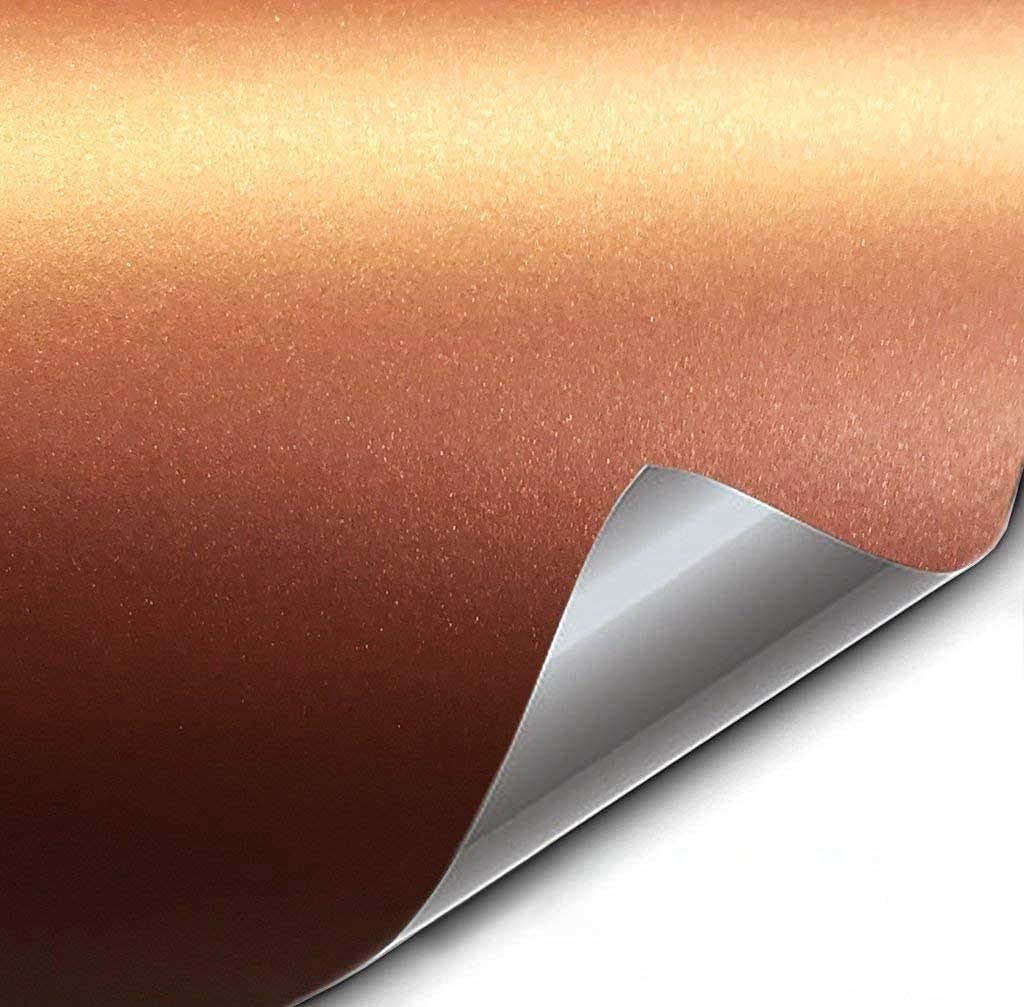 Vvivid+ Premium Vinyl Wrap Film (6Ft X 5Ft, Matte Metallic Copper)