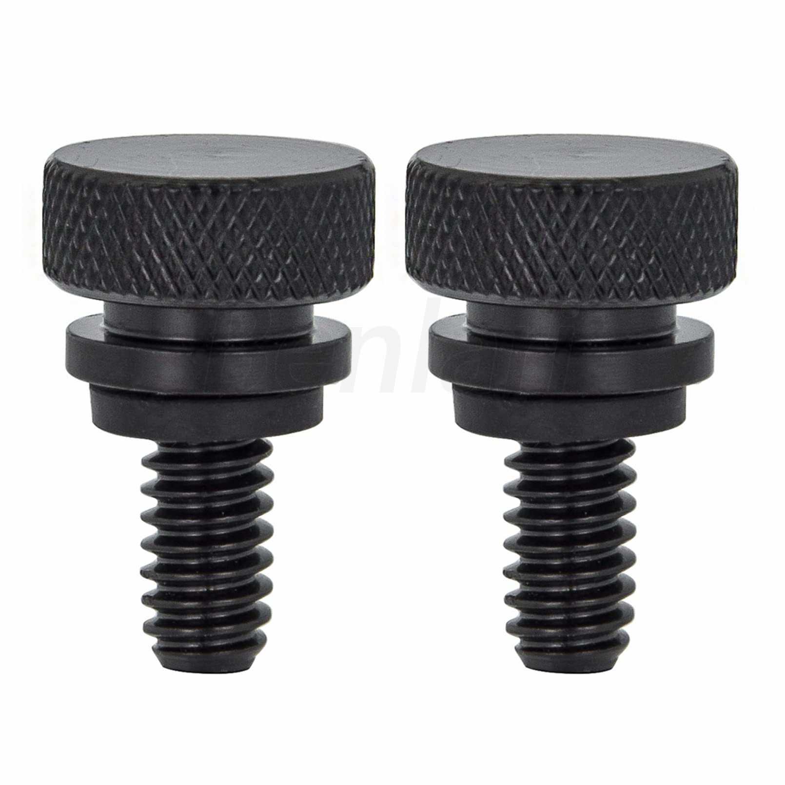 Benlari Seat Bolt Screw Black Stainless Steel Fender Seat Bolts 1/4''-20 Thread Compatible For Harley Davidson Sportster Touring