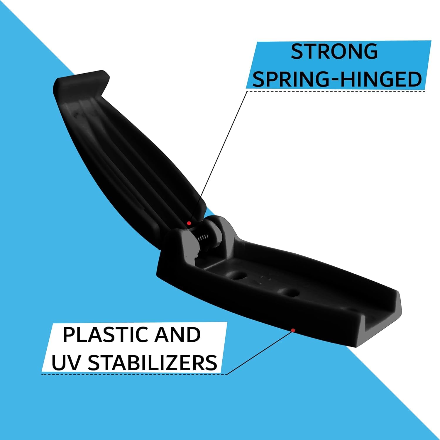 Nu-Set | 4Rv013 Rv Baggage Door Catch | Rv Accessories & Door Hardware (Black, 8 Packs)