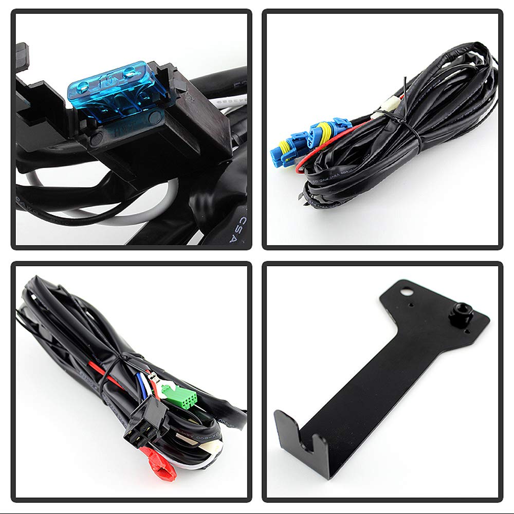 Acanii - For 2008-2010 Honda Odyssey Smoked Lens Bumper Fog Lights Driving Lamps W/Switch And Bulbs Assembly Left+Right