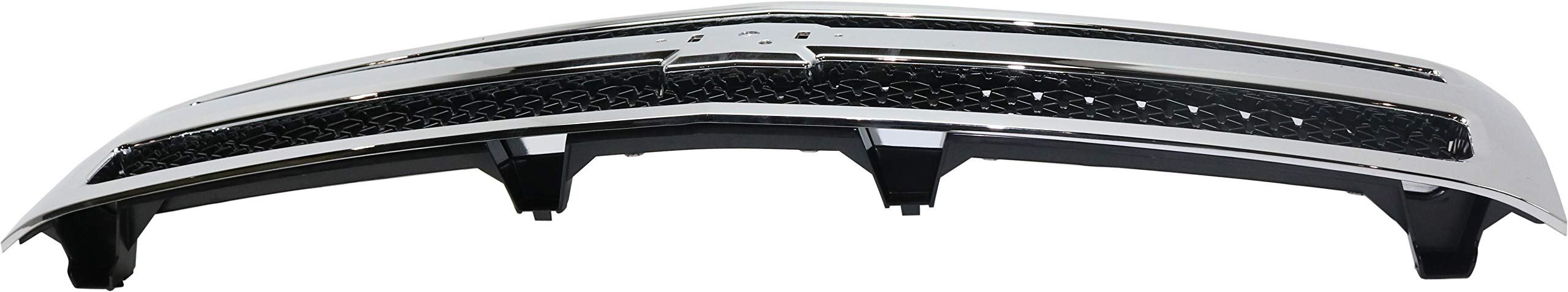 Garage-Pro Grille Assembly Compatible with 2007-2013 Chevrolet Silverado 1500 Chrome Shell with Textured Black Insert