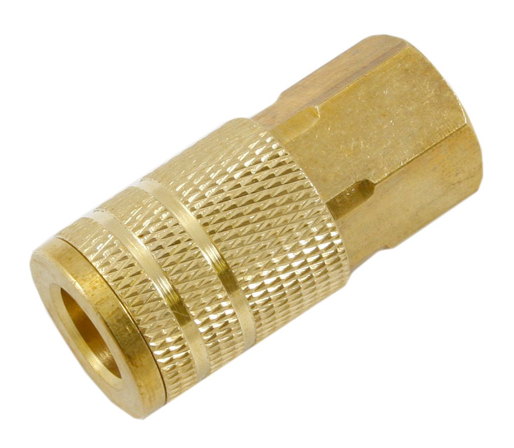 Forney 75479 Air Fitting Coupler, Industrial Milton Style, 1/4-Inch-by-3/8-Inch Female NPT