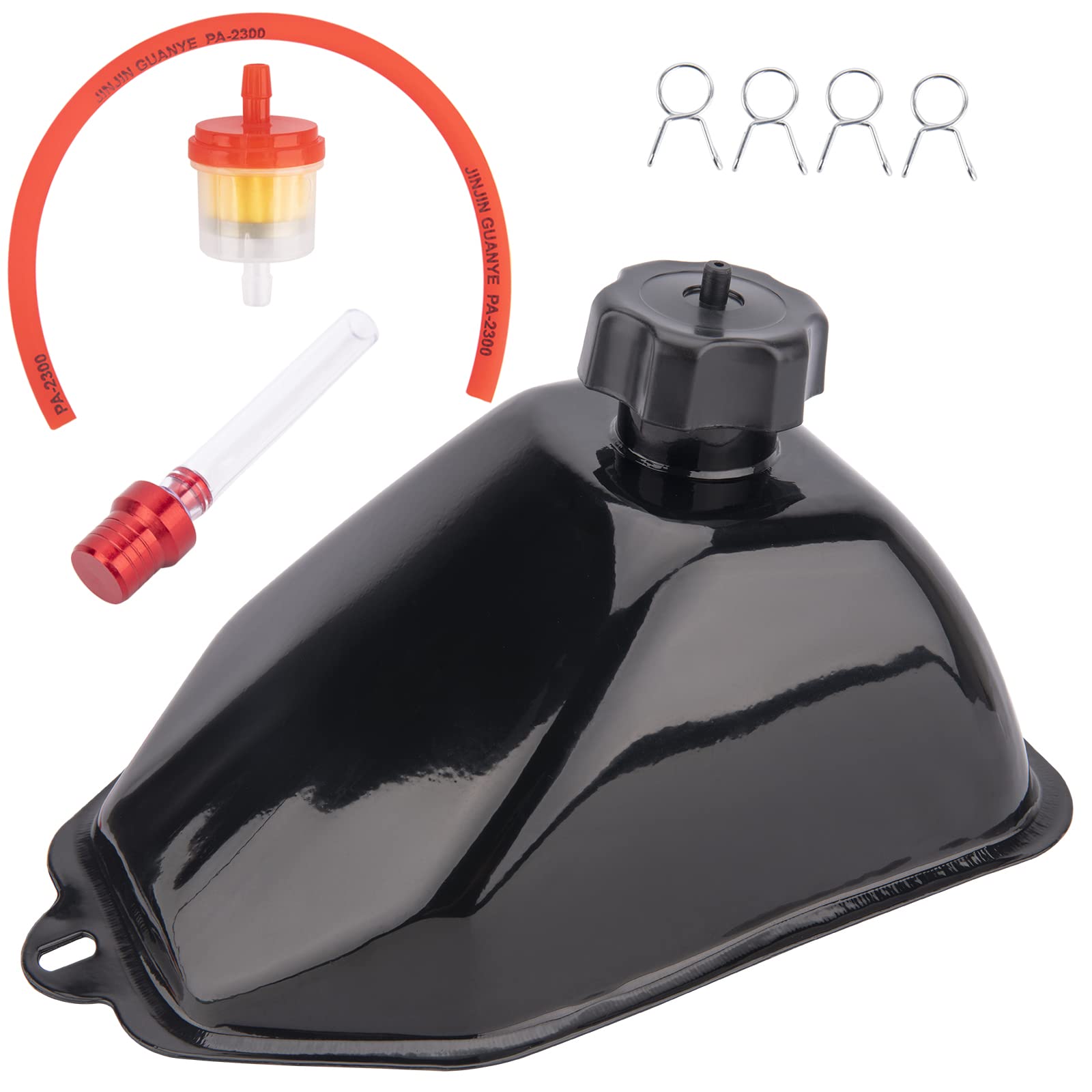 110cc Metal Gas Fuel Petrol Tank for 50cc 70cc 90cc 110cc 125cc ATV Quad Chinese 4 Wheeler Sunl Coolster Roketa Taotao ATA JCL B