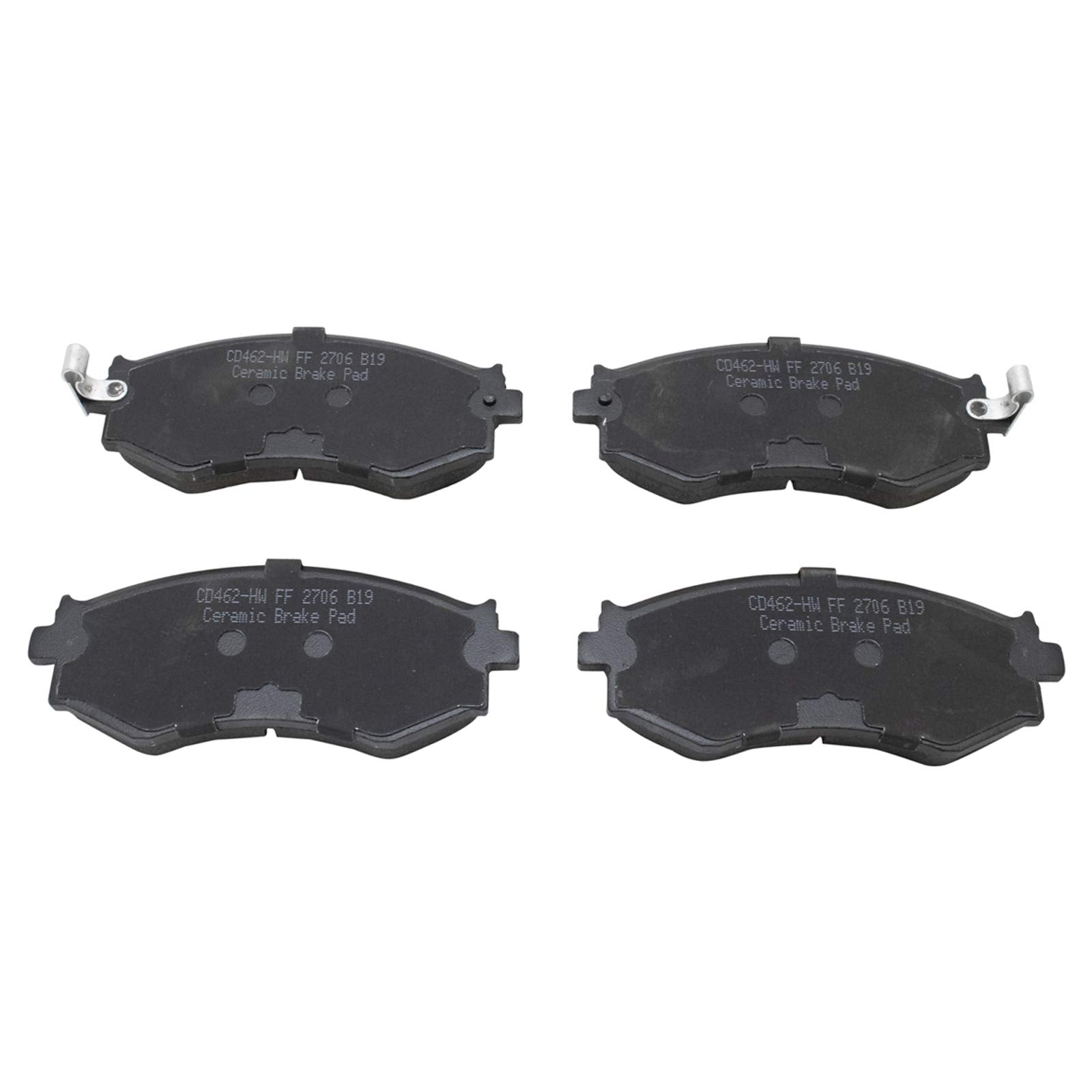 TRQ Front Brake Pads Ceramic Compatible with 1991-1996 INFINITI G20 1989-1998 Nissan 240SX 2000-2006 Sentra 1990-1992 Stanza