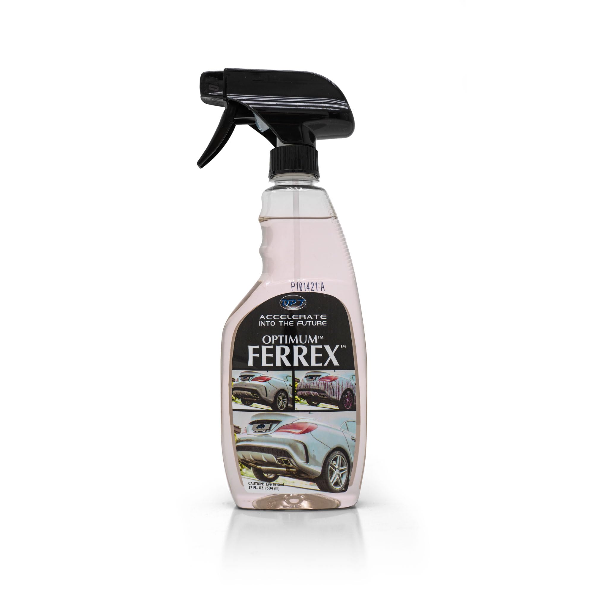 Optimum FerreX Iron Remover - 17 oz., Multi-Use Car Detailing Spray Acts as a Tar Remover and Car Wheel Cleaner, Safe for Use on