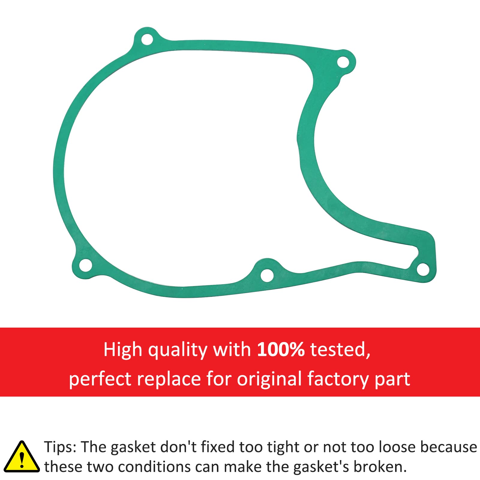 Left Crankcase Cover Gasket For Honda Crf100 Crf 80 Crf100F Crf80F 2004-2013, Stator Flywheel Cover And Gasket Mpn# 11341-Gn1-A80 11394-Kn4-751/750