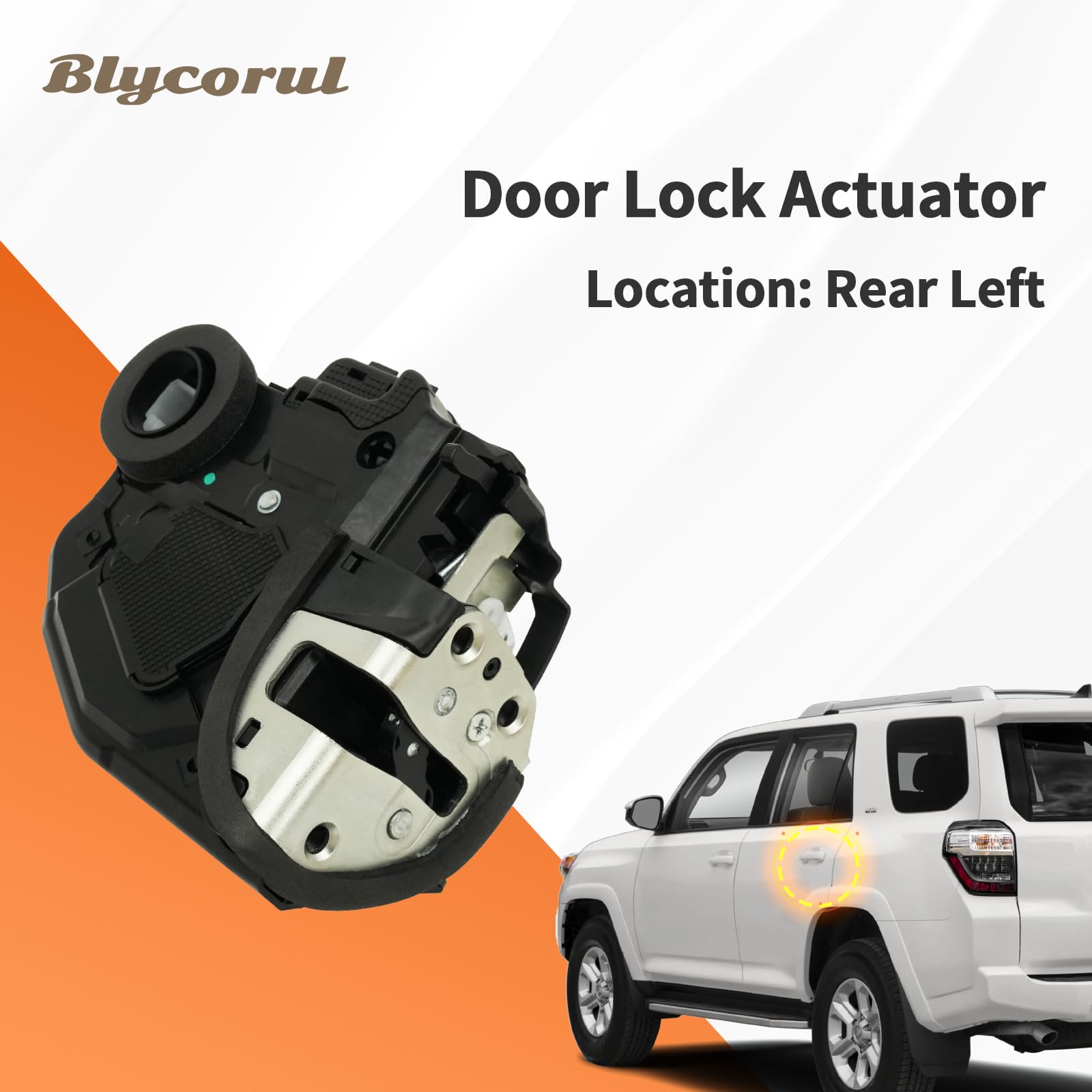 Blycorul Rear Left Driver Side Door Lock Actuator Motor Compatible with Camry, 4Runner, Rav4, Lexus RX350 RX450h, Scion xB | Rep