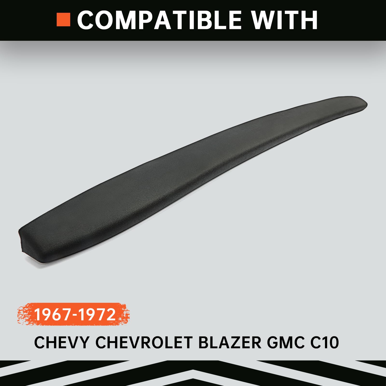 Kojem Dash Pad Dashboard Replacement Compatible With 1967-1972 Chevy Chevrolet Blazer Gmc C10 Truck Black