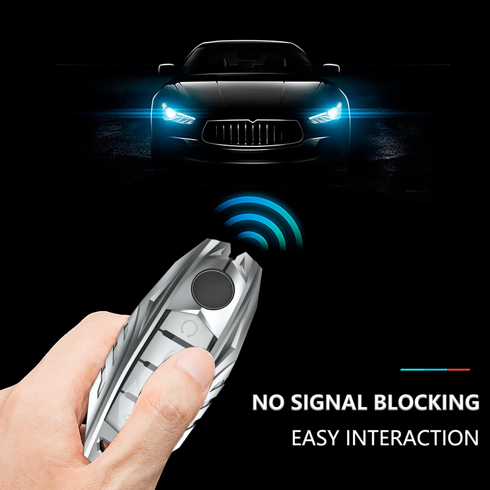 Ocezbiis For Nissan Key Fob Cover,Keychain,Zinc Alloy Protection Car Key Shell Case Compatible With Nissan Infiniti Holder Smart