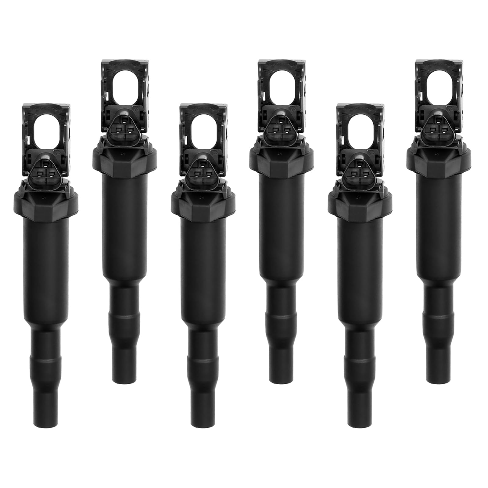 Hqpasfy Ignition Coil Pack Set Of 6 Compatible With Bmw 325I 335I 525I 550I 650I M3 M5 X5 X6 & More Replaces# 0221504470, 121375