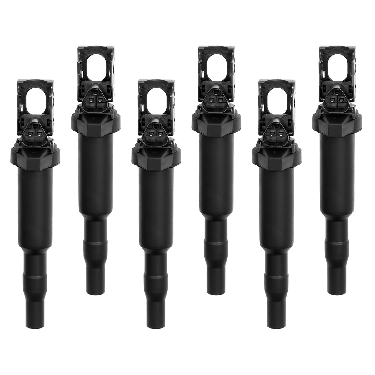 Hqpasfy Ignition Coil Pack Set Of 6 Compatible With Bmw 325I 335I 525I 550I 650I M3 M5 X5 X6 & More Replaces# 0221504470, 121375