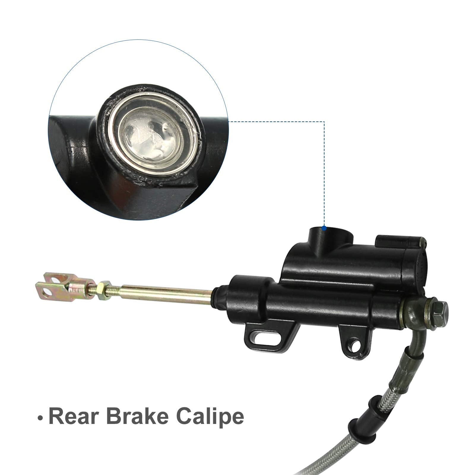 15Mm Rear Brake Assembly Master Cylinder Caliper Coolster For Sdg Ssr 107 110 125 I Bk12