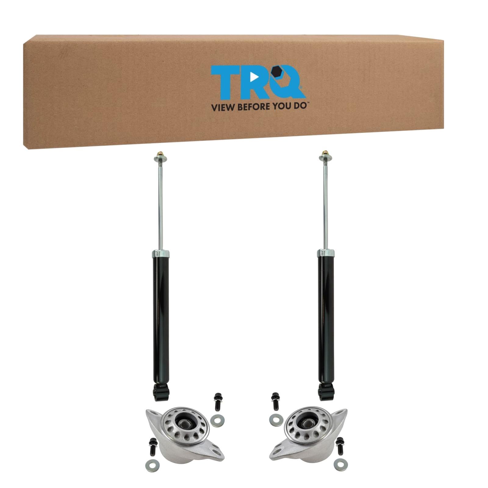 Trq Rear Shock Absorber Set Compatible With 1998-2010 Volkswagen Beetle 2000-2005 Golf Jetta
