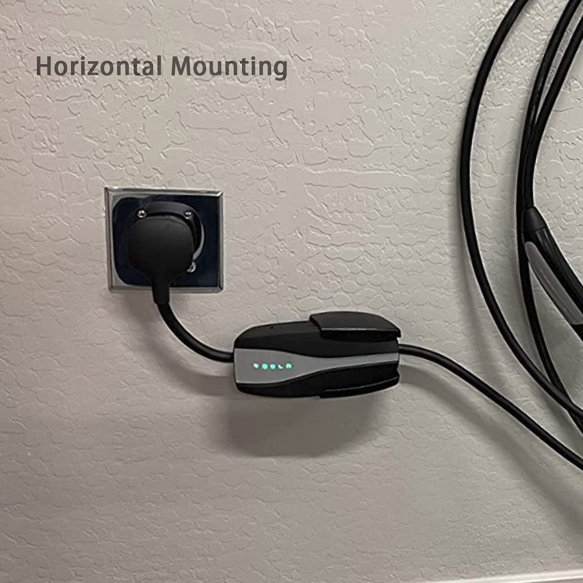 PHEOKER Tesla Mobile Charger UMC Holder with Riser Base for NEMA 14-50 Outlet - UMC Holder w/ Base