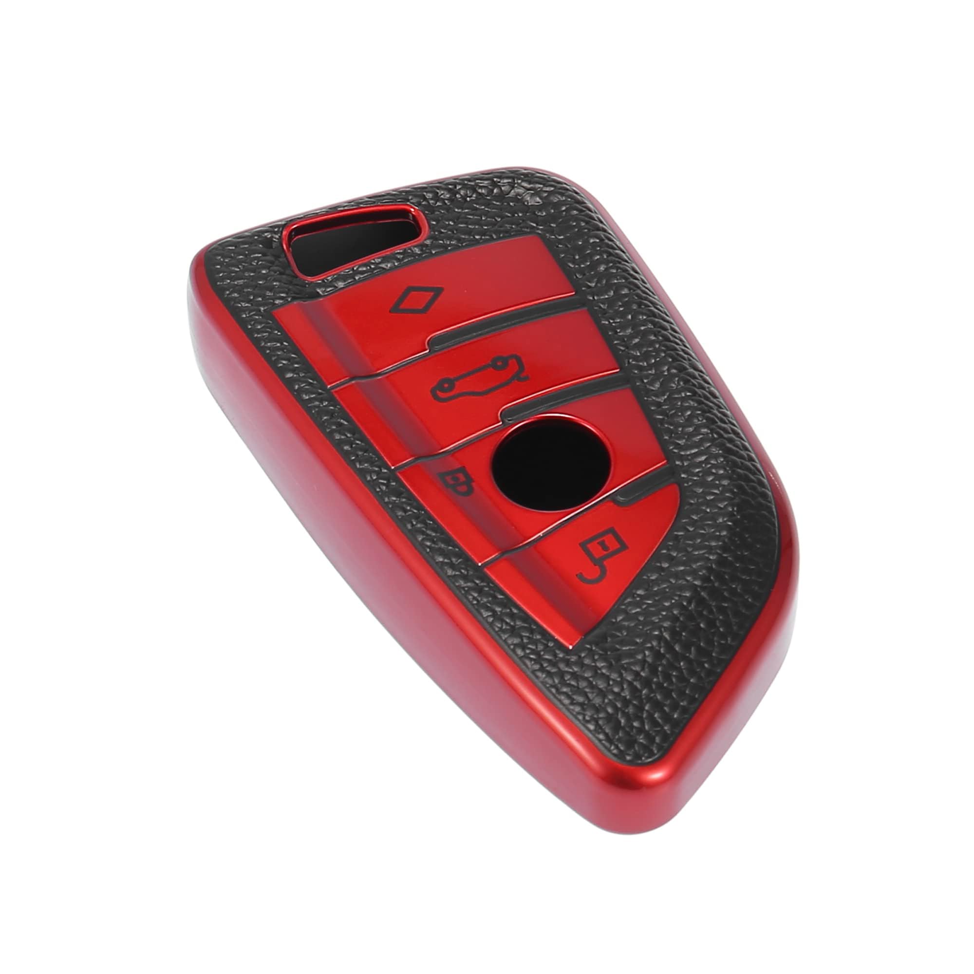 Unifizz Car Car Key Fob Cover Blade Shape Remote Key Fob Protective Case Tpu Black Red For Bmw 2 5 6 7 Series For Bmw X1 X2 X3 X5 X6 M5 M6 Gt3 Gt5 Series