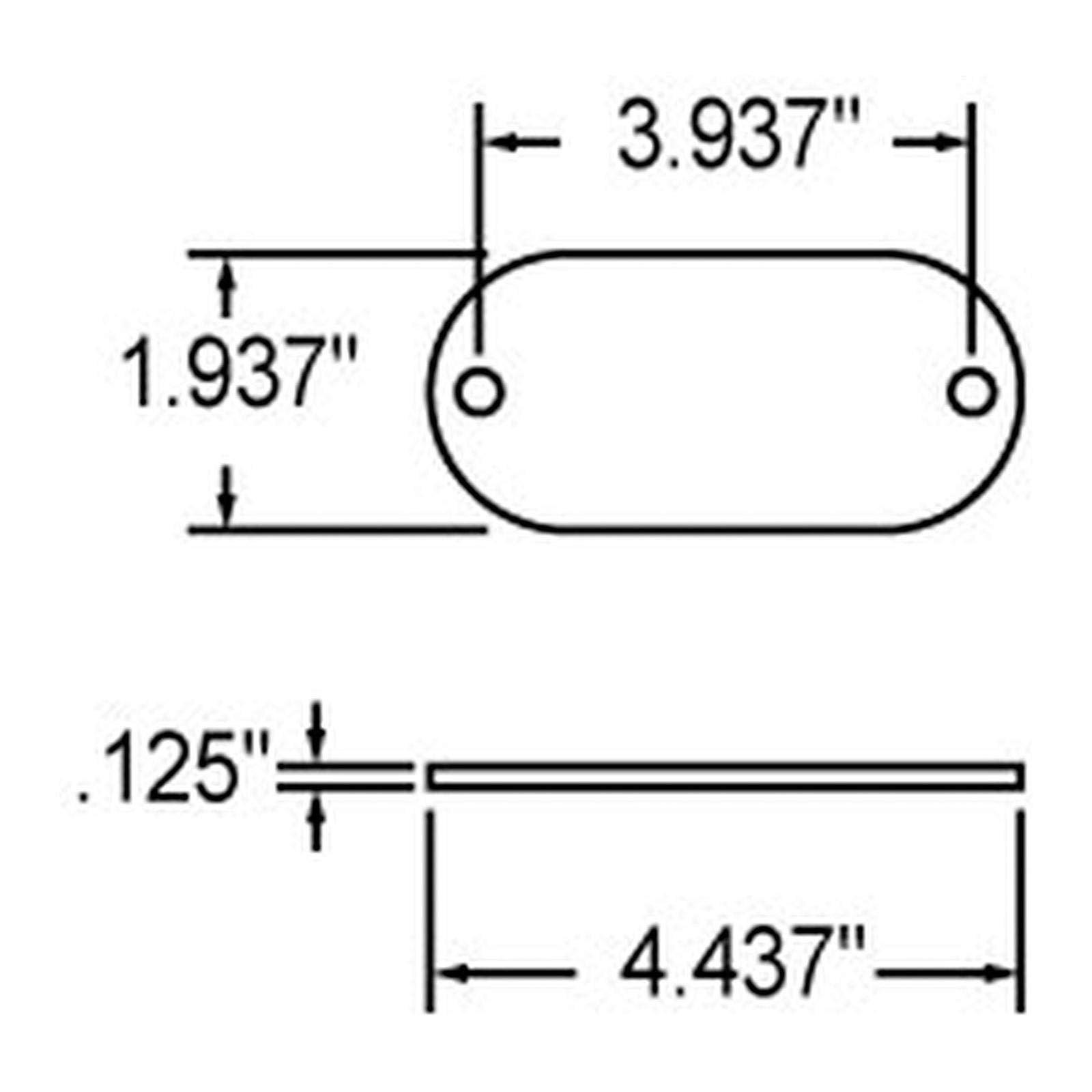 Truck-Lite 98001Y Yellow Reflector (Oval, Yellow, Reflector, 2 Screw Or Adhesive Mount)