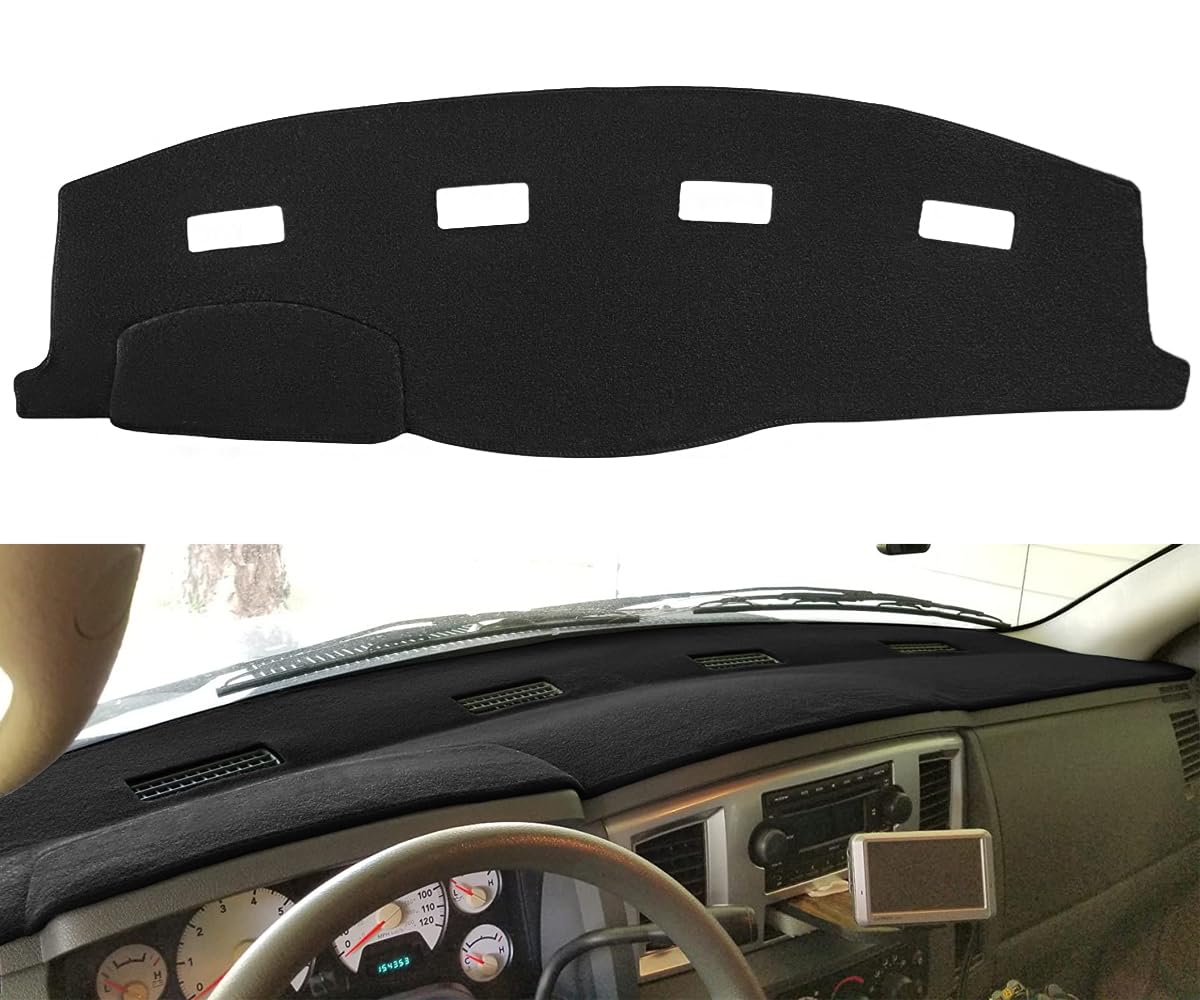 Yiz Dashboard Cover Dash Mat Pad Custom Fit for 2006-2008 Dodge Ram 1500 2500 3500,2009 Ram 2500 3500 4500 5500,2010 Ram 4500 55