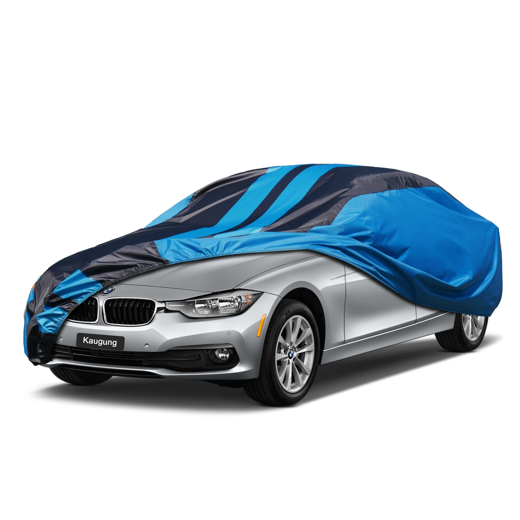 Kaugung Car Cover Waterproof Custom Fit Bmw 3 Series(1999-2025), Full Exterior Cover For Automobiles Lightweight Resistant Outdo