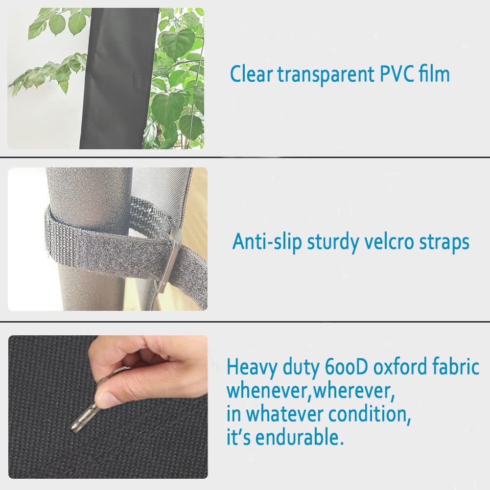 Qymoto Polaris Rzr Xp 900 Rear Window,Rear Windshield, Canvas Soft Full Back Window Panel For 900 Trail, 900 4 Xp, Stop Wind, Rain Dust And Debris From Back