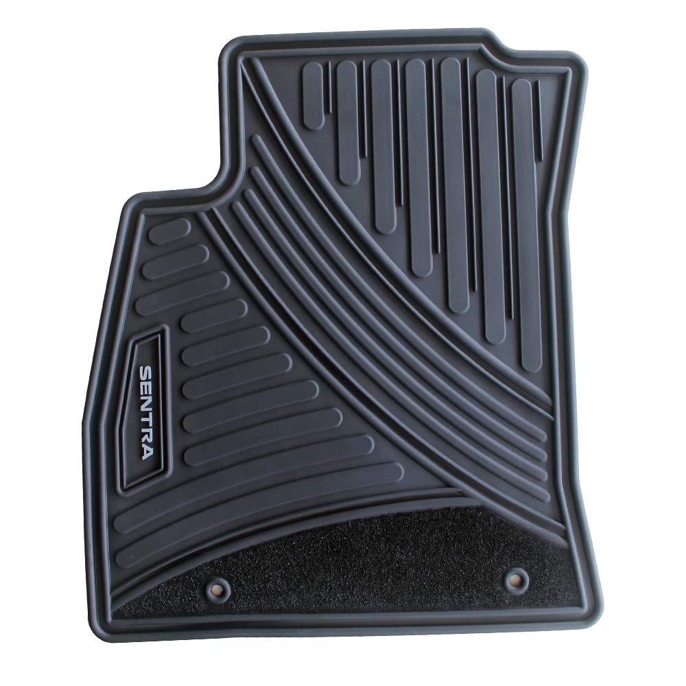 Floor Mats For Nissan Sentra Oem Genuine - All Weather - Heavy Duty - (2014, 2015,2016,2017,2018,2019) Complete Set (Black)