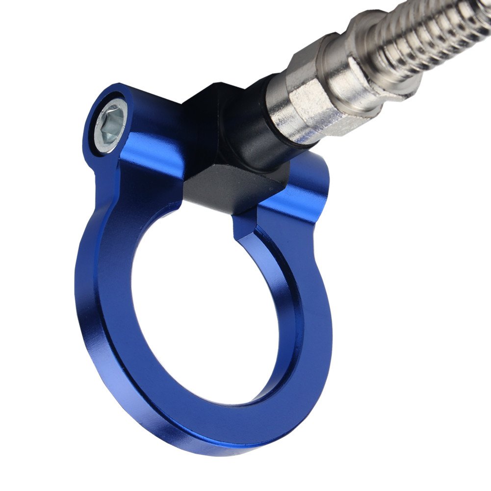 Jgr Track Racing Style Tow Hook Towing Eye Cnc Aluminum Screw On Car Accessories Front Rear Bumper Compatible With Bmw 3 Series