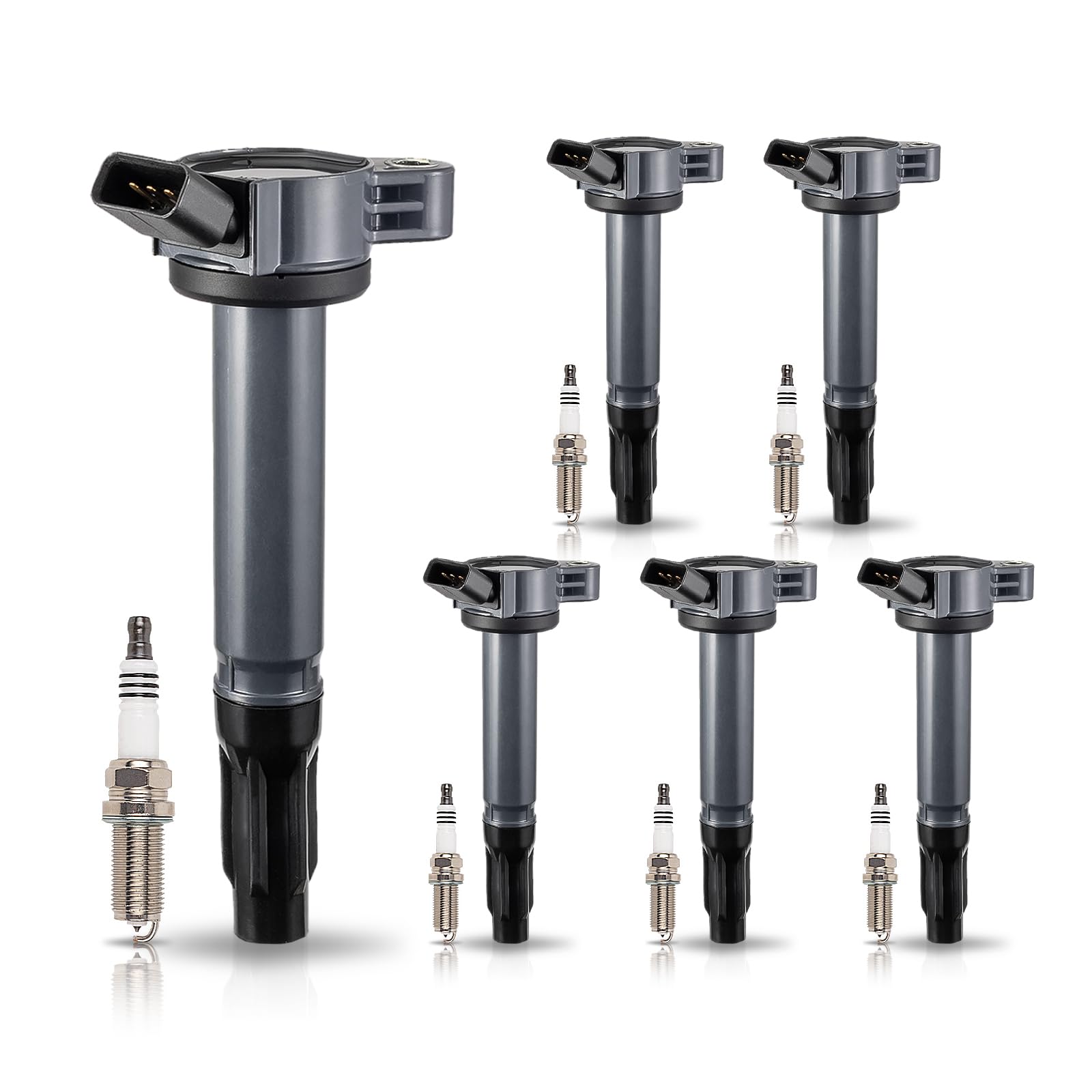 ENA Pack 6 UF487 Ignition Coil Spark Plug 3.5 V6 Compatible with Lexus Toyota Avalon Highlander Camry Highlander RAV4 Sienna Ven