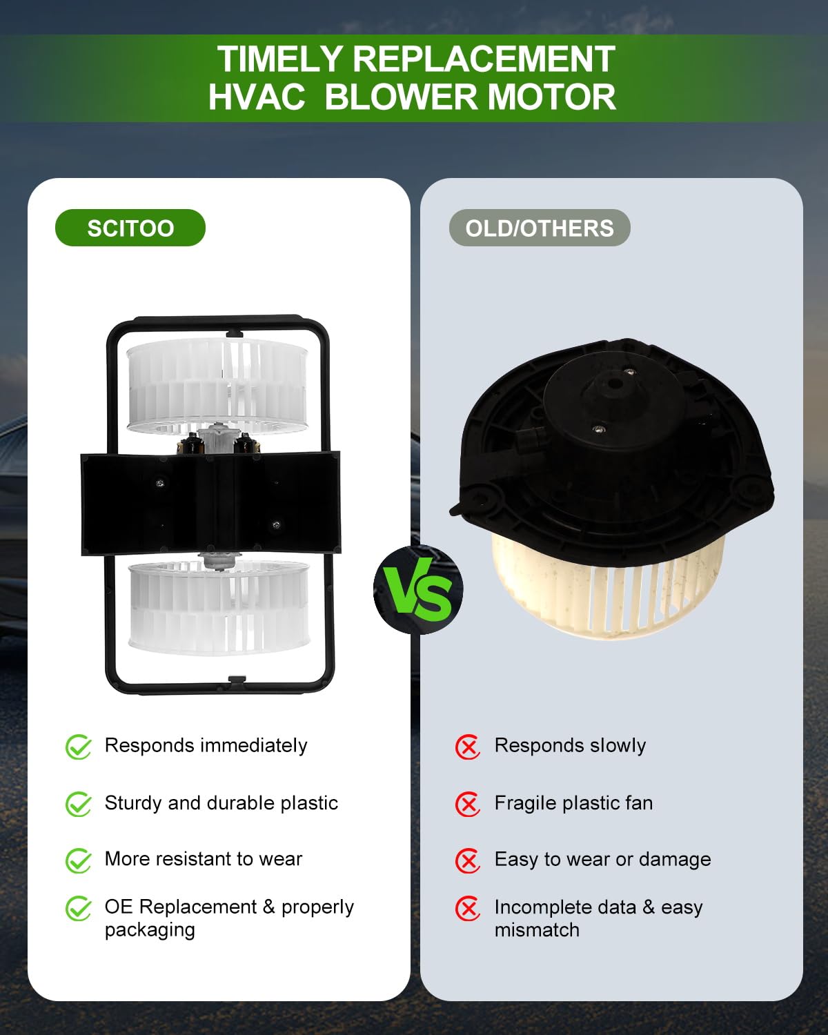 Scitoo Hvac Heater Blower Motor With Fan Cage Front 8710353020 For Lexus For Is300 L6 3.0L 2001 2002 2003 2004 2005