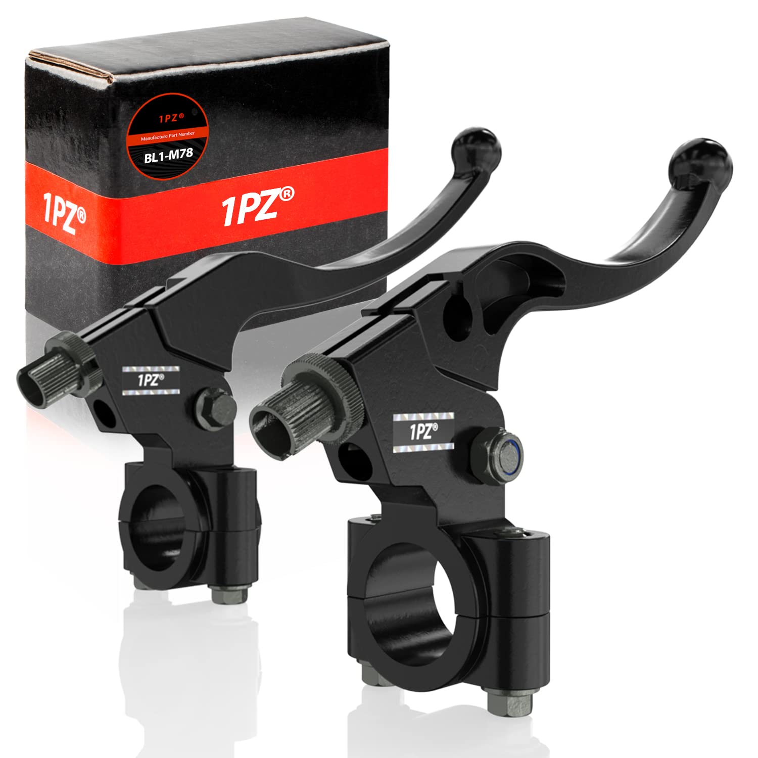 1PZ BL1-M78 Premium Left Right 7/8'' 22mm Clutch Brake Handle Levers Perch Replacement for Honda XR80 XR100 CRF70 CRF80 CRF100 P