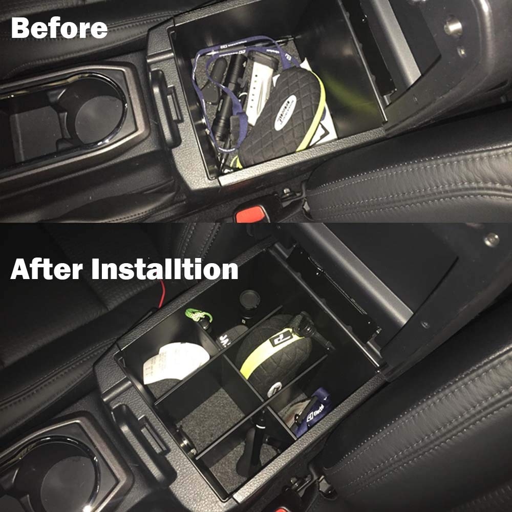 EDBETOS Center Console Organizer Insert Dividers Compatible with Toyota Tacoma 2016 2017 2018 2019 2020 2021 2022 2023 3rd Gen T