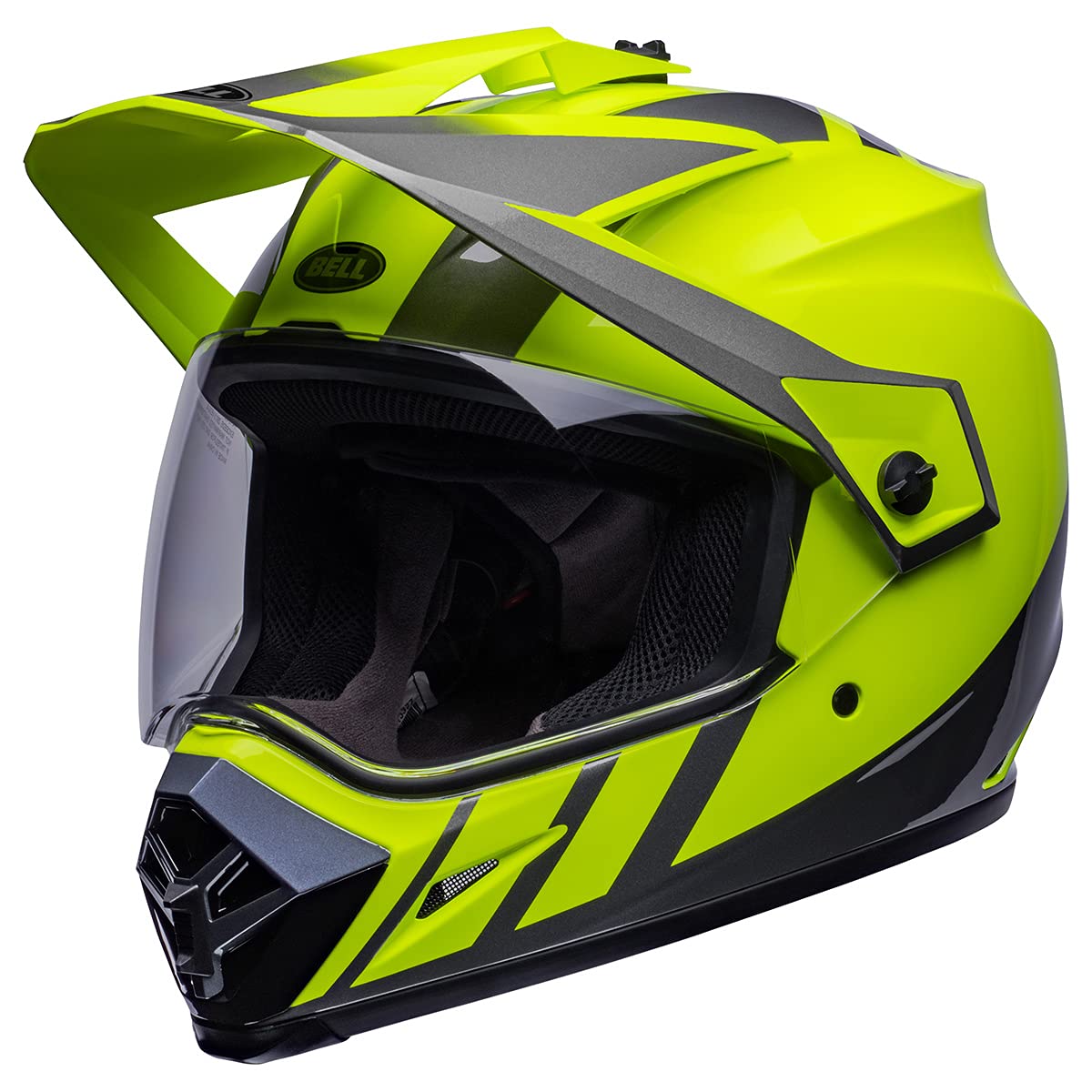 Bell Mx-9 Adventure Mips Helmet (Dash Hi-Viz Yellow/Gray - Small)