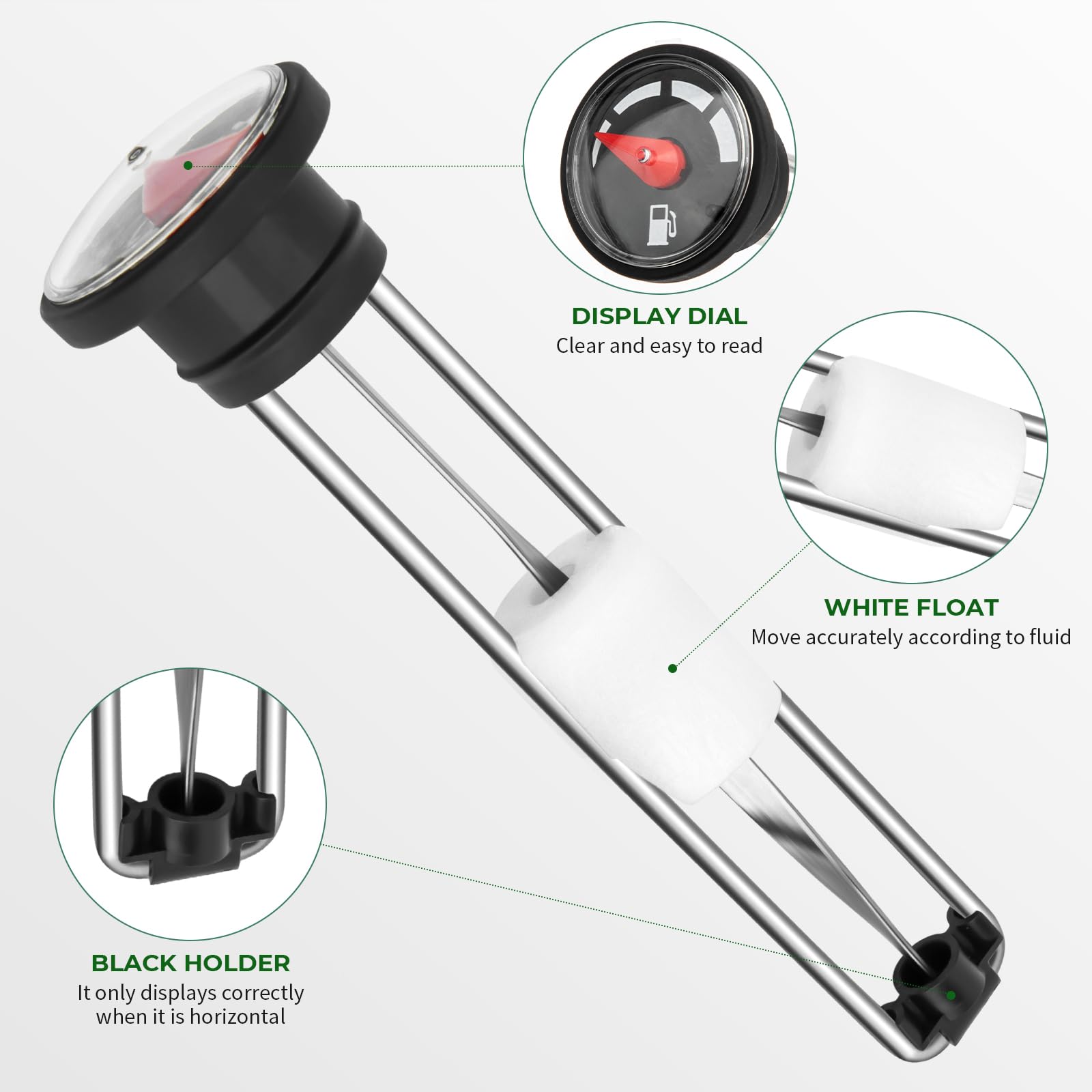 Fuel Gauge Gas Cap For John Deere Gator Hpx Xuv 620I 625I 825I 850D 855D Diesel Gas