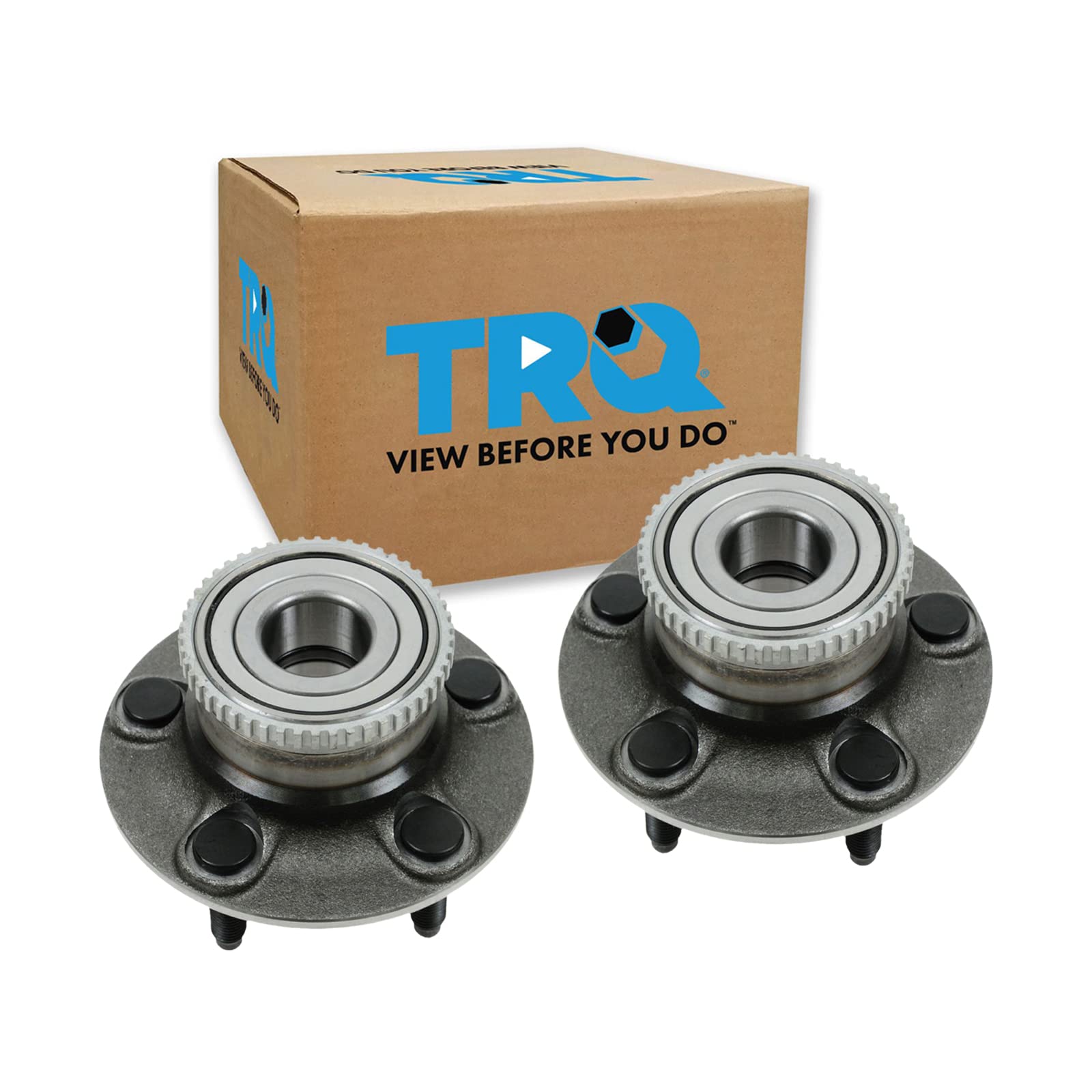 Trq Rear Wheel Hub Bearings Assembly Set Compatible With 1998-2000 Ford Taurus 1999-2000 Mercury Sable
