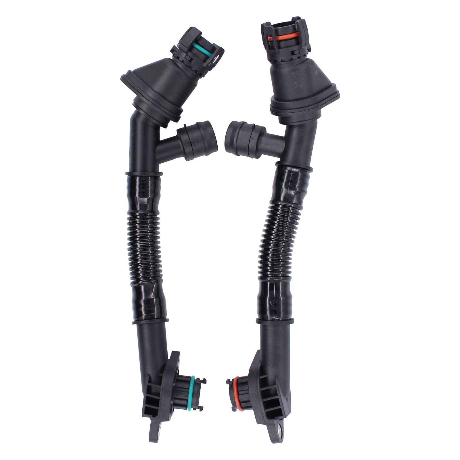 Newyall Left And Right Engine Crankcase Vent Breather Hose For Bmw 550I/550I Gt/650I/750I/750Li/Alpina B7/Alpina B7L Xdrive 550I 550I Gt 650I 750I 750Li Alpina B7/B7L X5 X6